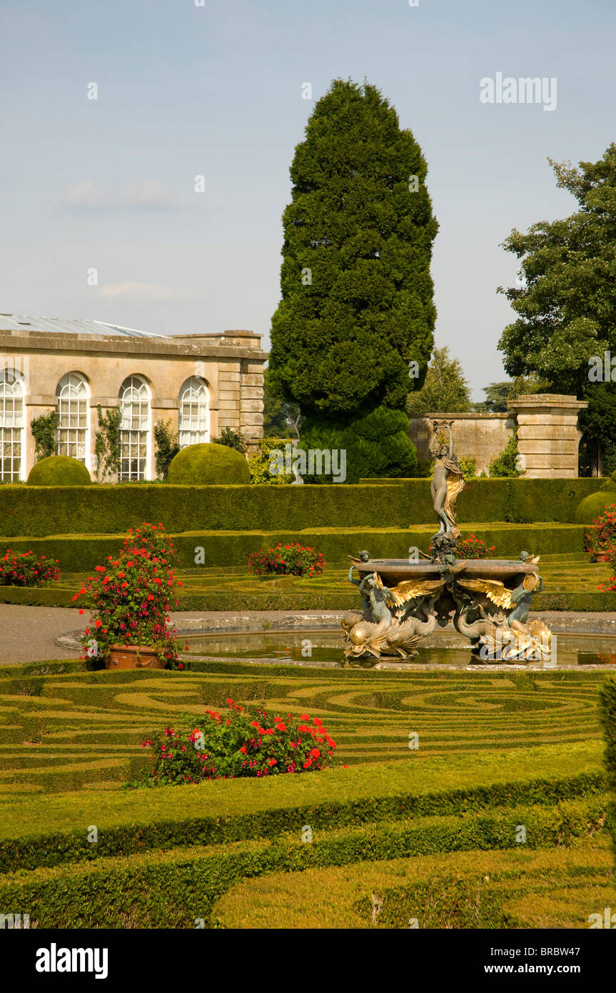 The Italian Garden at Blenheim Palace, Woodstock. Stock Photo