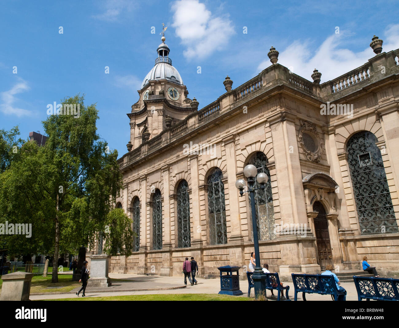 St Philip's Cathedral in Birmingham City Centre, West Midlands England UK Stock Photo