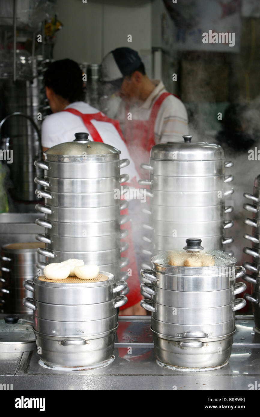 Steam cooking, Seoul, South Korea Stock Photo Alamy