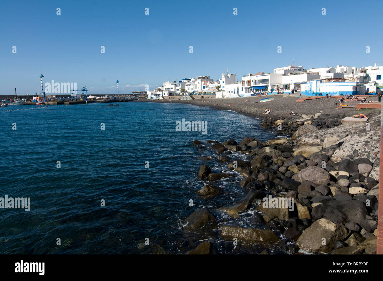 The beach of Agaete, Gran Canaria, Canary Islands, Spain, Atlantic Stock Photo