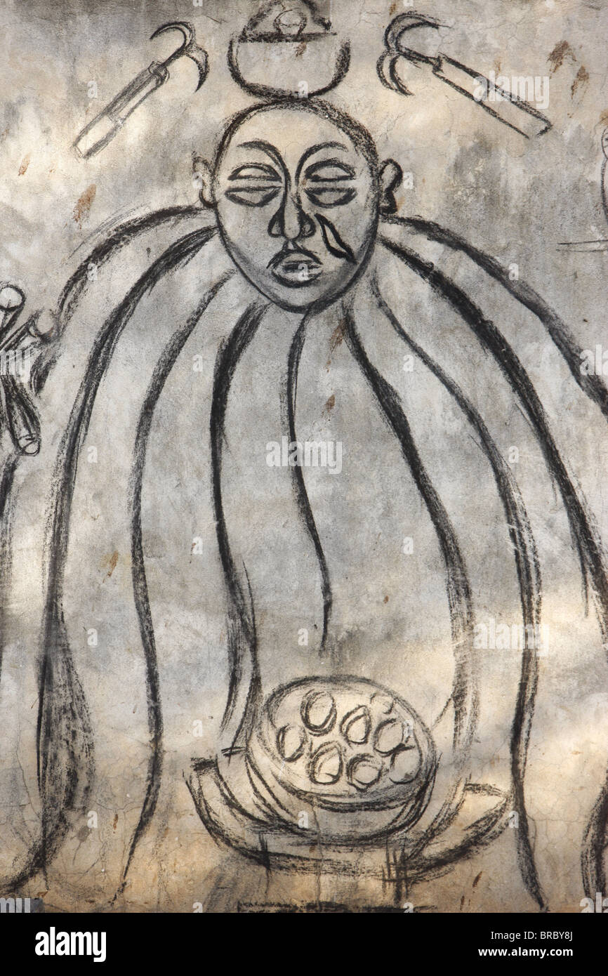 Voodoo divinity, Lome, Togo, West Africa Stock Photo