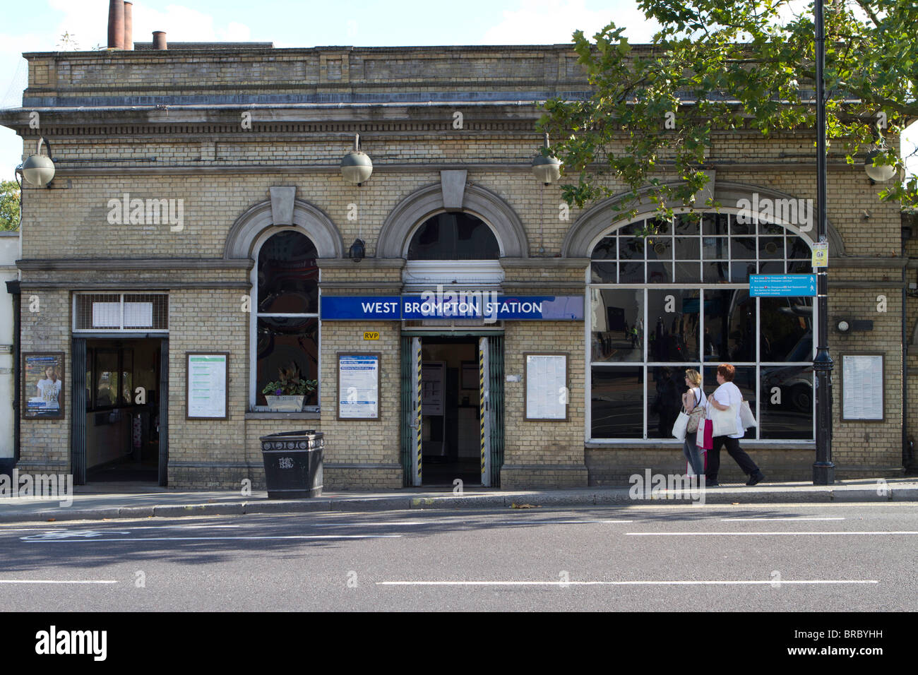 West Brompton tube station Stock Photo Alamy