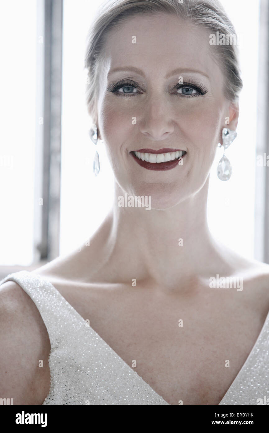 Mature woman in evening dress hi-res stock photography and images - Alamy