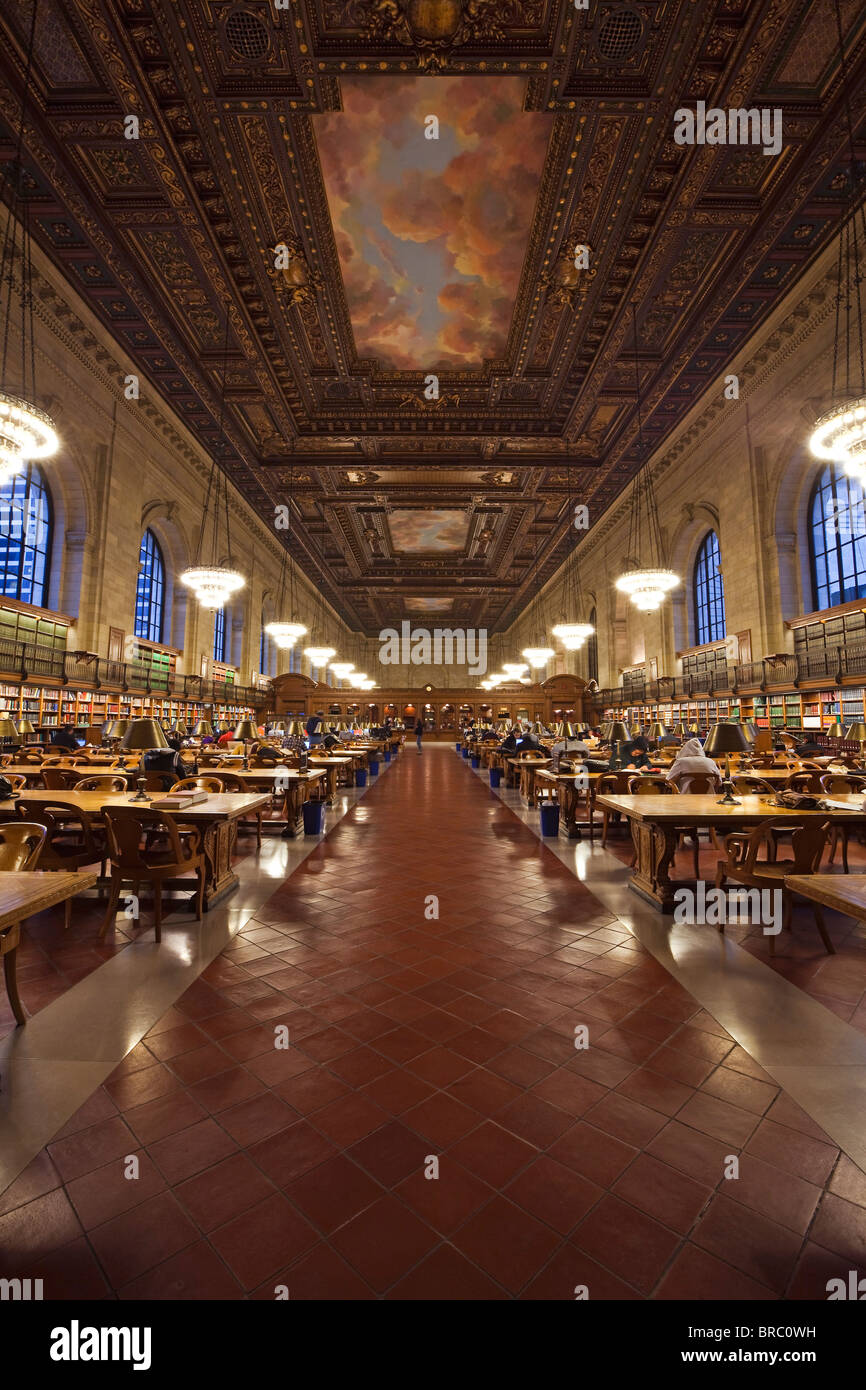 New York Public Library, Manhattan, New York City, New York, USA Stock Photo