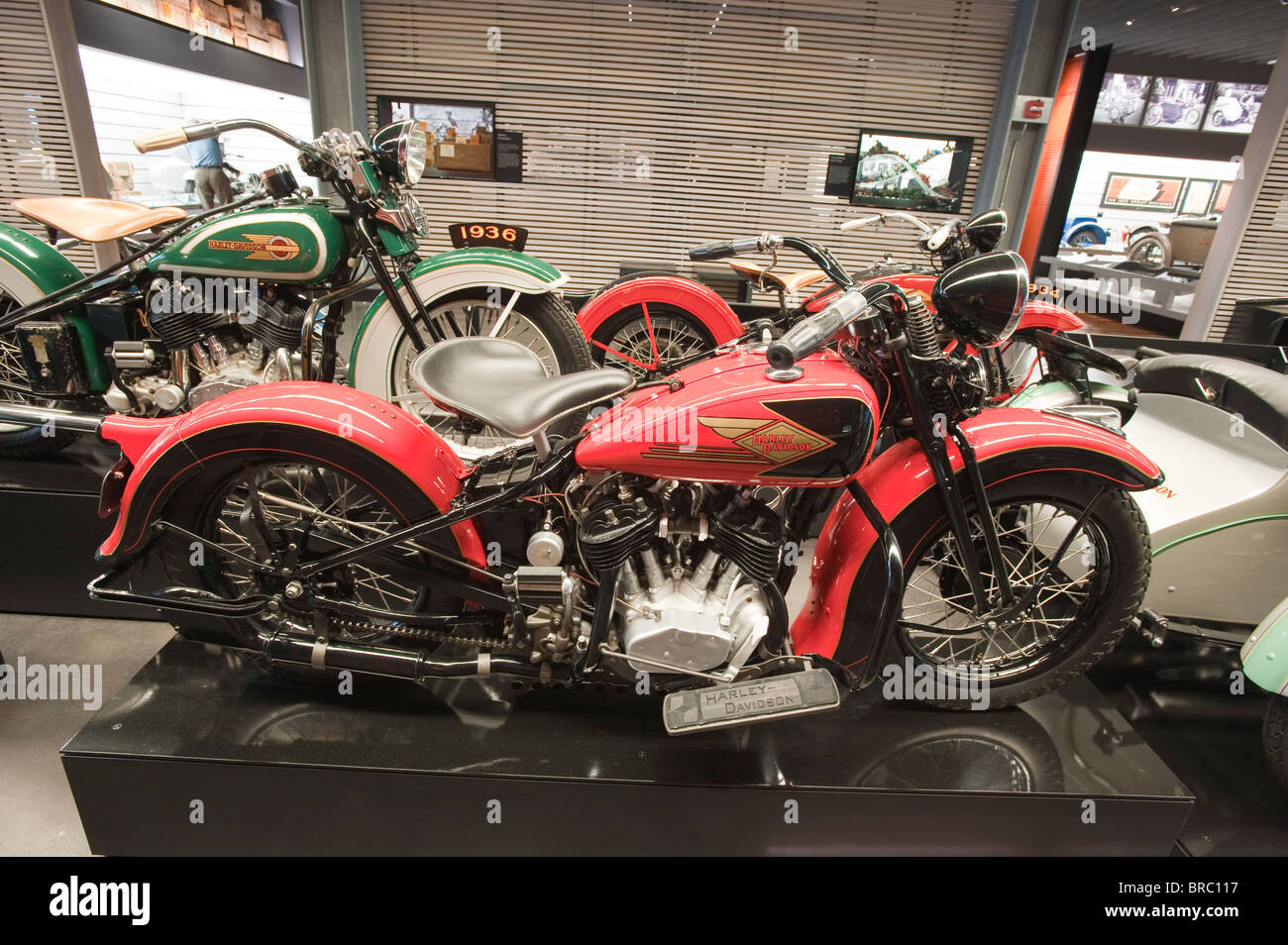 Harley Davidson Museum, Milwaukee, Wisconsin, USA Stock Photo