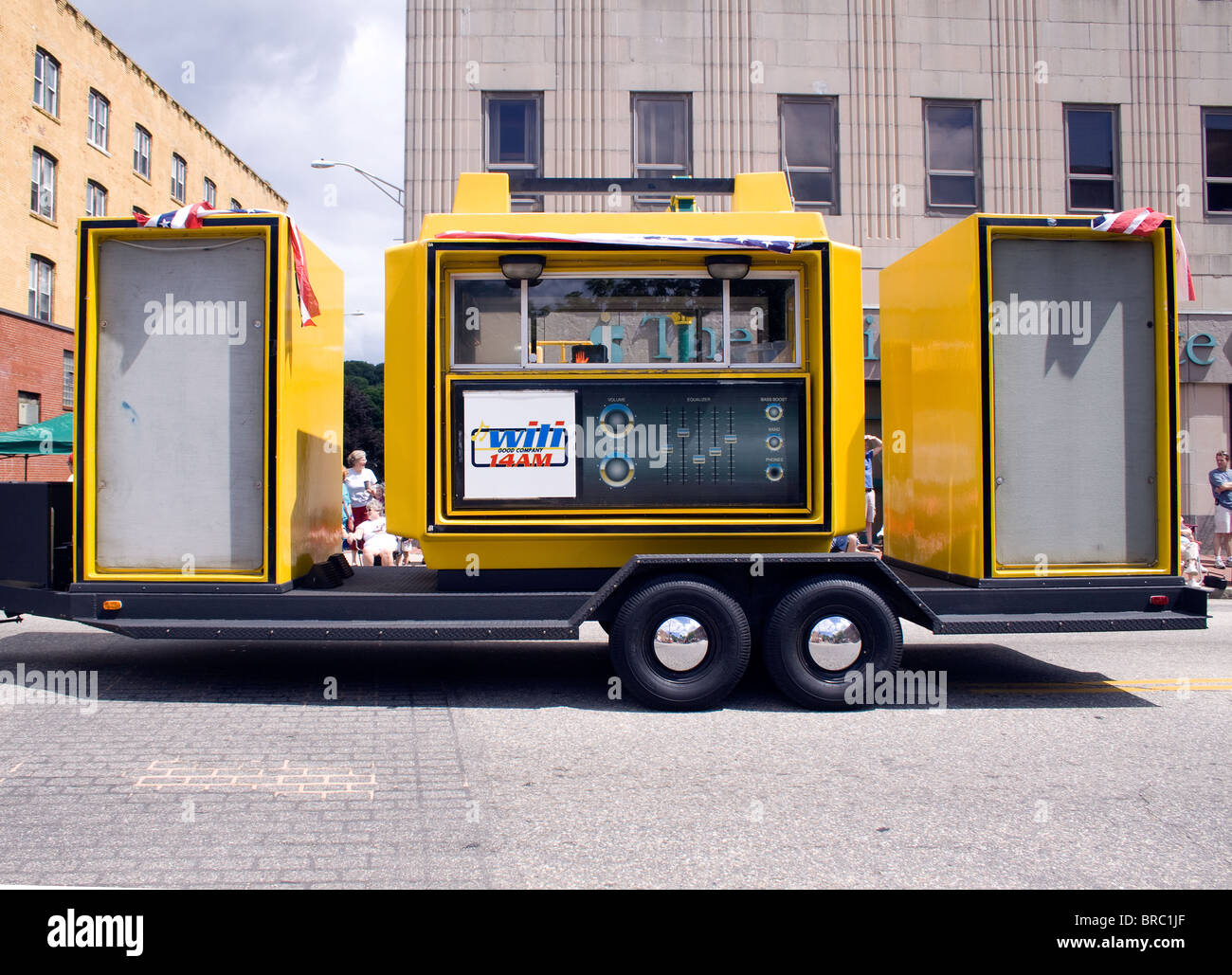 The Boom Box Parade in Willimantic Connecticut takes place every 4th of