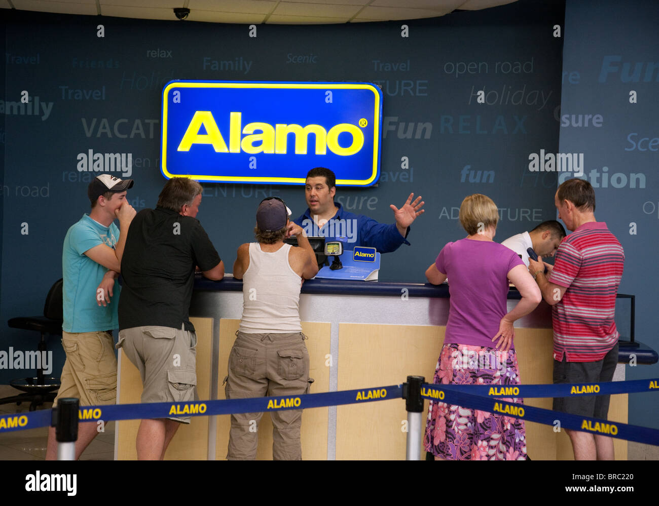 Alamo car rental desk, Las Vegas airport, Las Vegas USA Stock Photo - Alamy