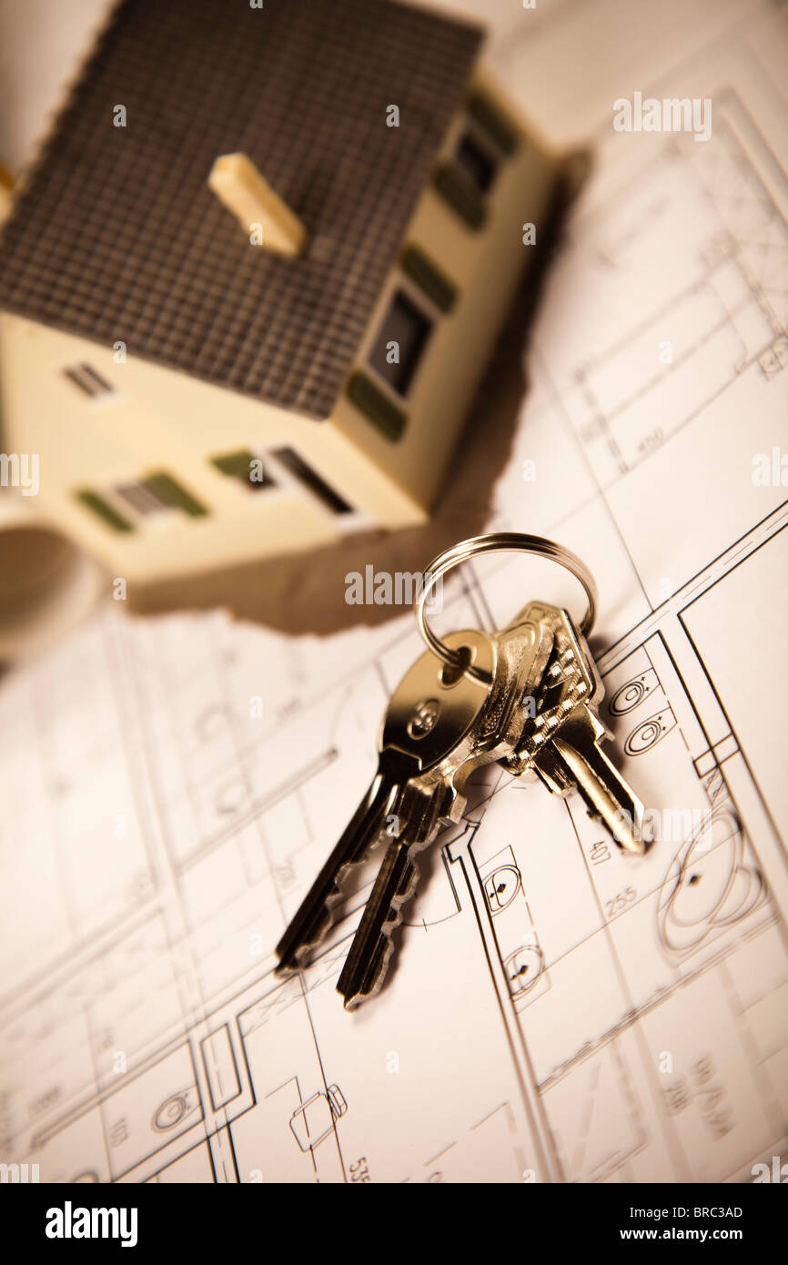 Architecture plan & home Stock Photo - Alamy