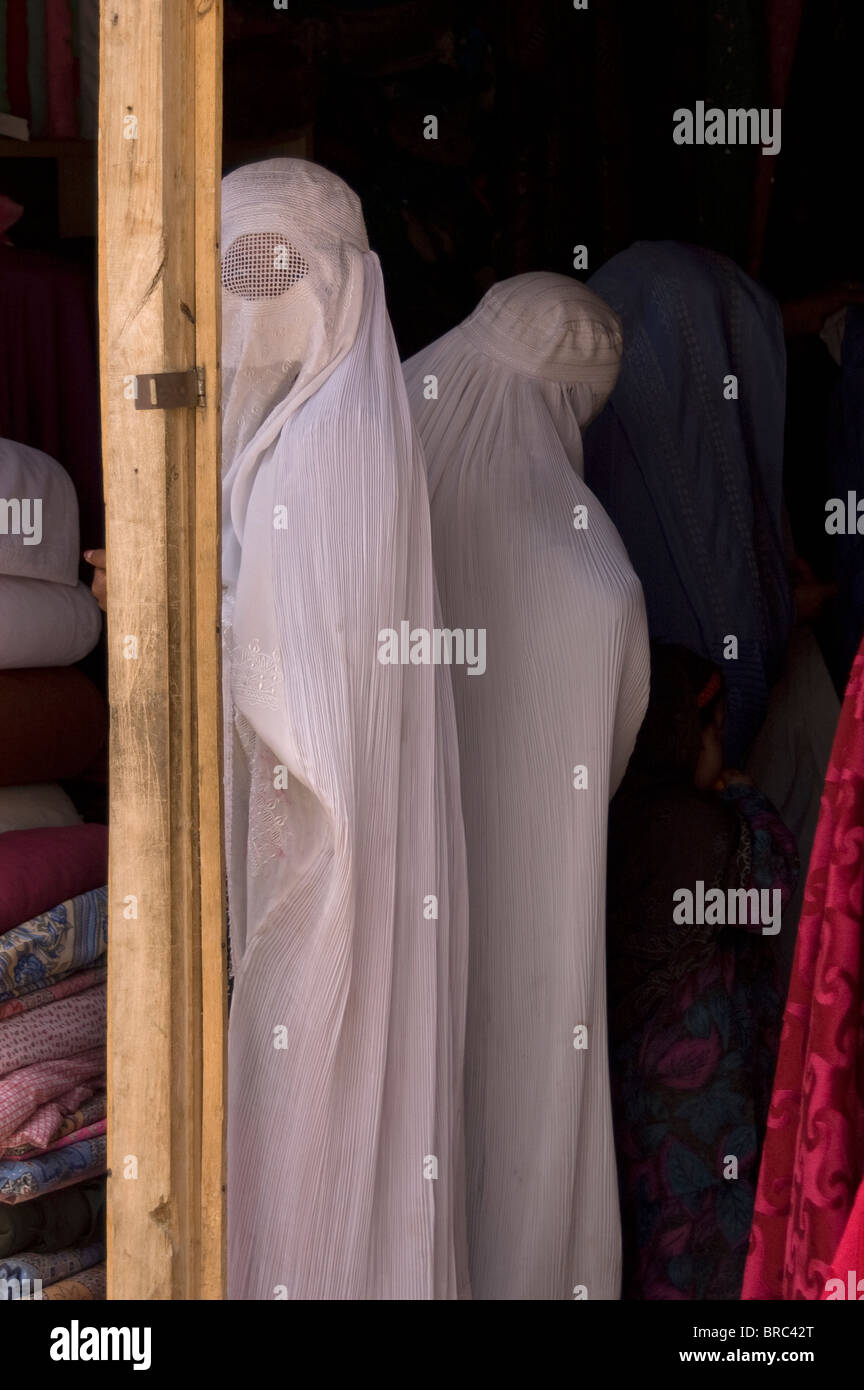 Women in Burqas in Afghanistan Stock Photo