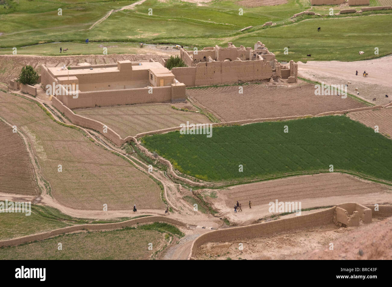 Bamiyan village Stock Photo