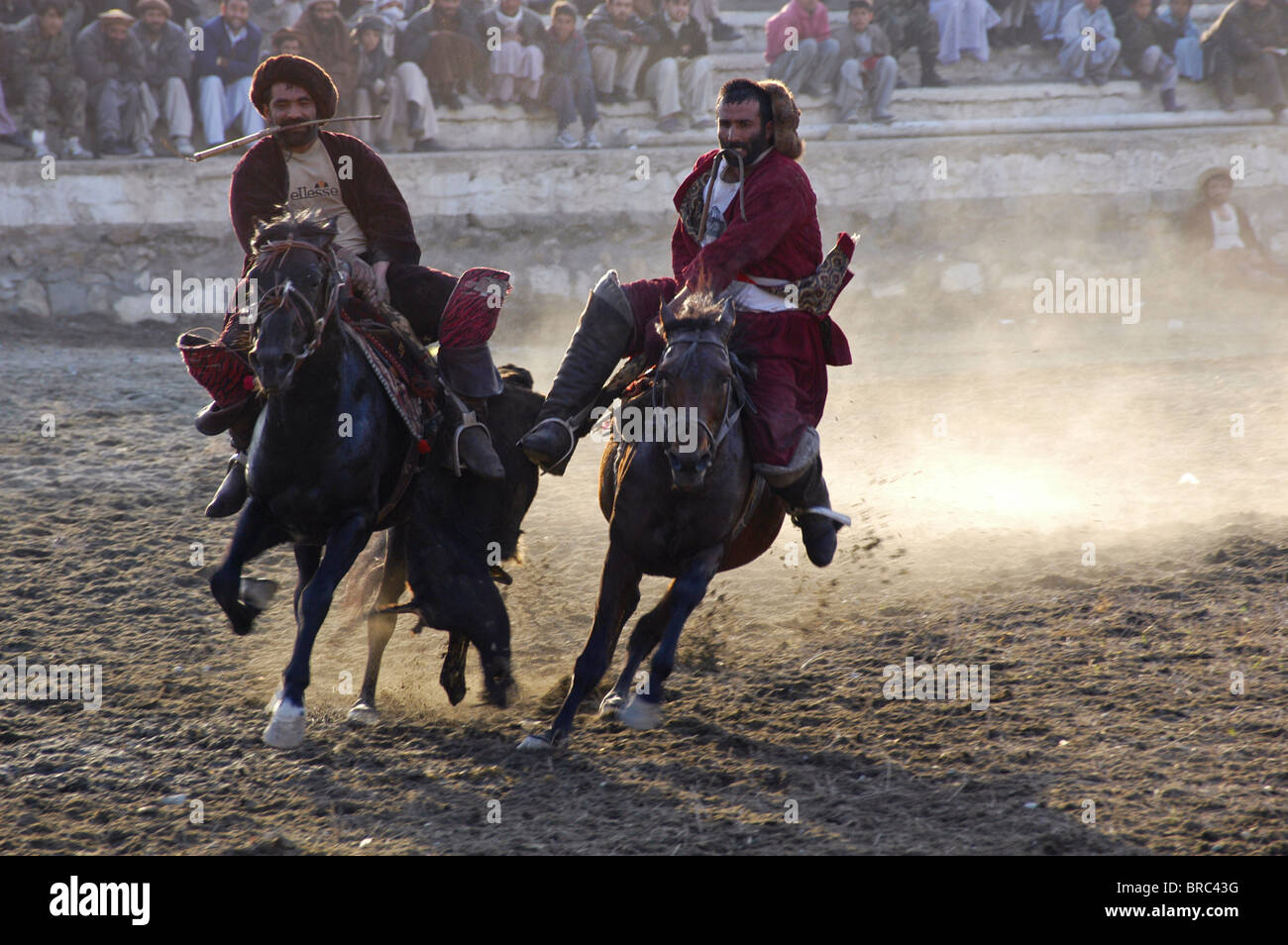 Buzkashi game in Kabul Afghanistan Stock Photo - Alamy
