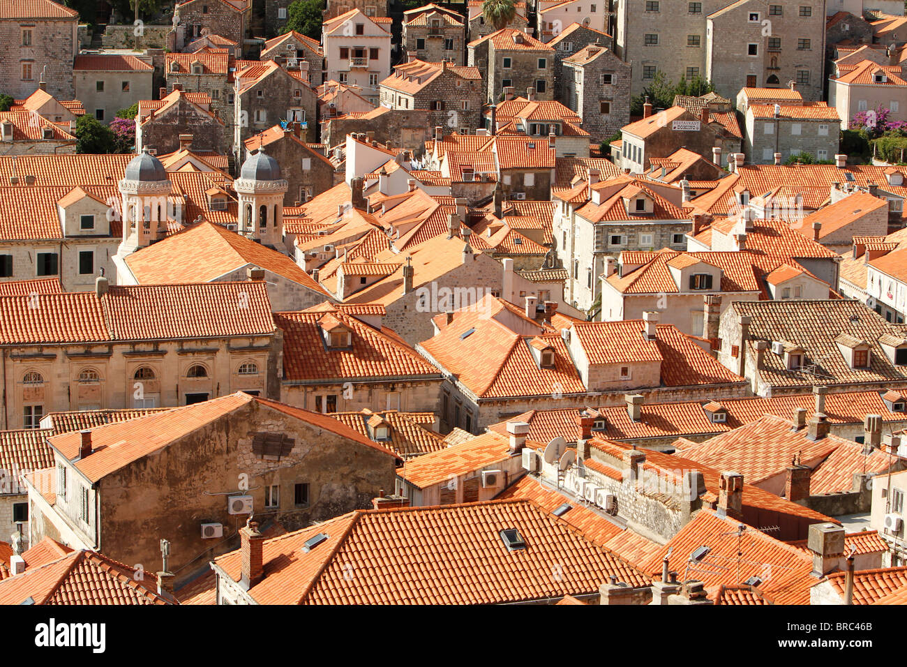 Rooftops across the old town in Dubrovnik, Croatia Stock Photo - Alamy