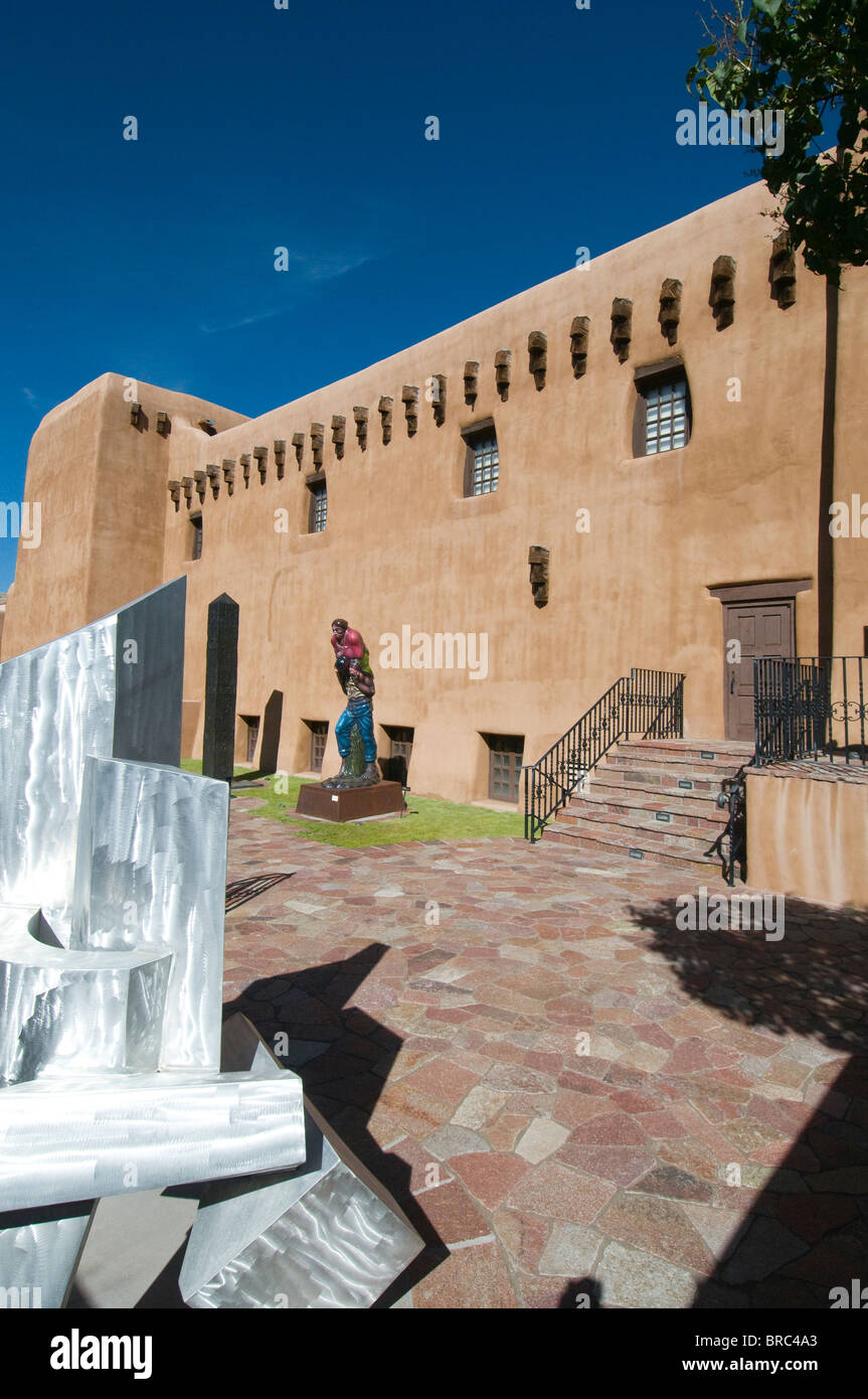 Santa Fe New Mexico Museum of Fine Arts sculpture garden Stock Photo