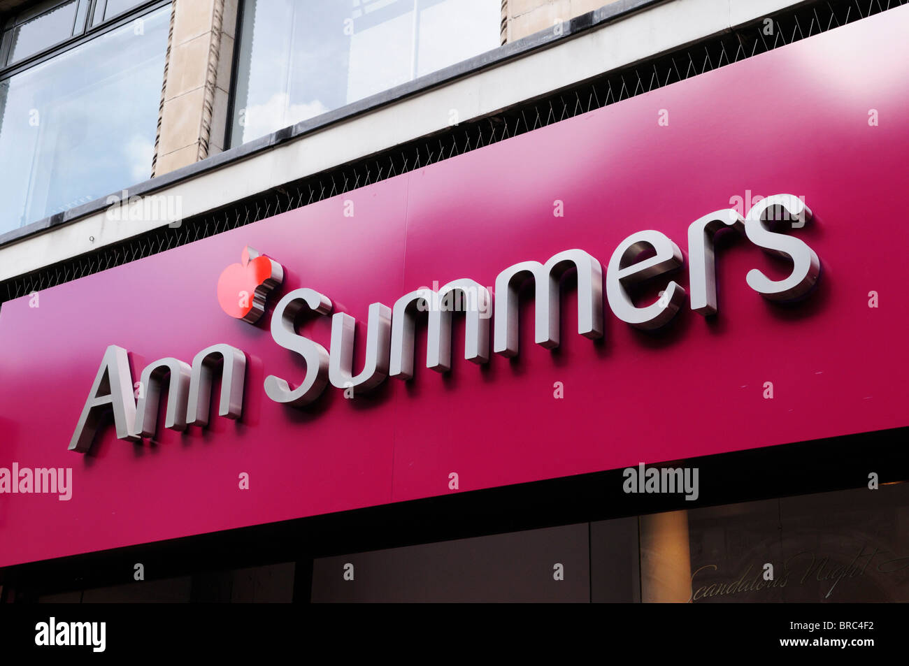 Ann Summers lingerie shop sign logo, London, England, UK Stock Photo
