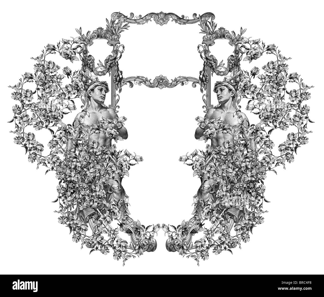 Two Frame Man Old victorian frame hi-res stock photography and images - Alamy