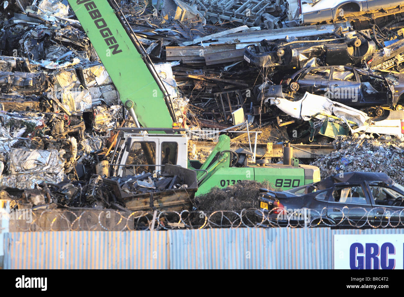 scrap metal yard Stock Photo