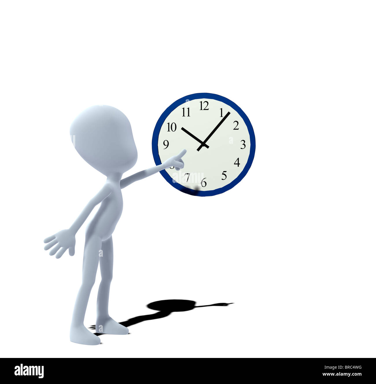 concept figure with clock Stock Photo - Alamy