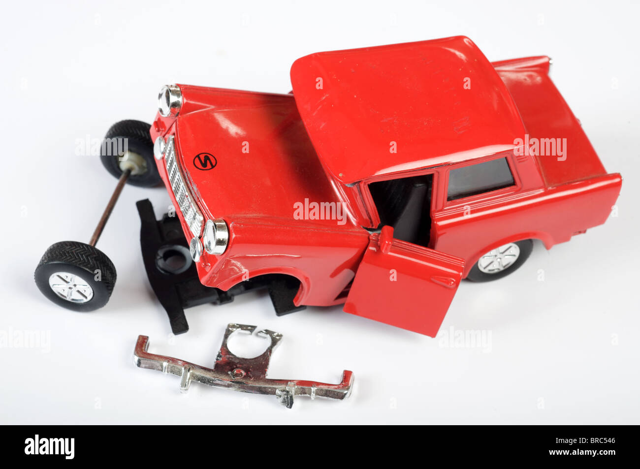 Smashed up toy car Stock Photo 31614918 Alamy
