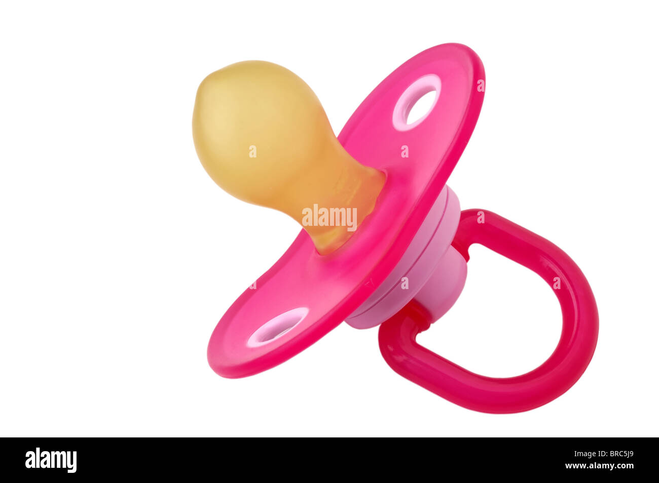 Pacifier - Soother closeup with clipping path Stock Photo
