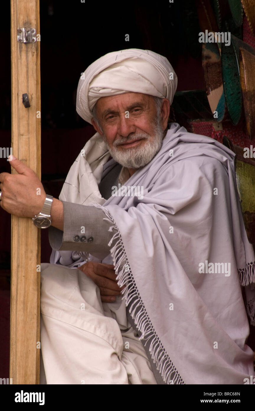 Old man in Afghanistan Stock Photo