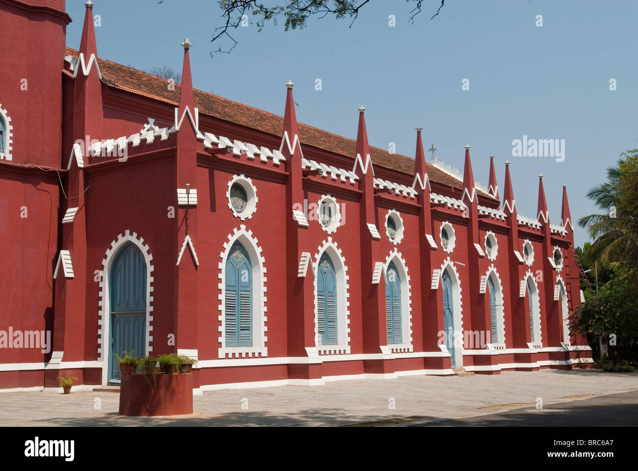 St. Andrew's Church, the only Scottish Kirk in Bangalore built in 1866. Karnataka. Stock Photo