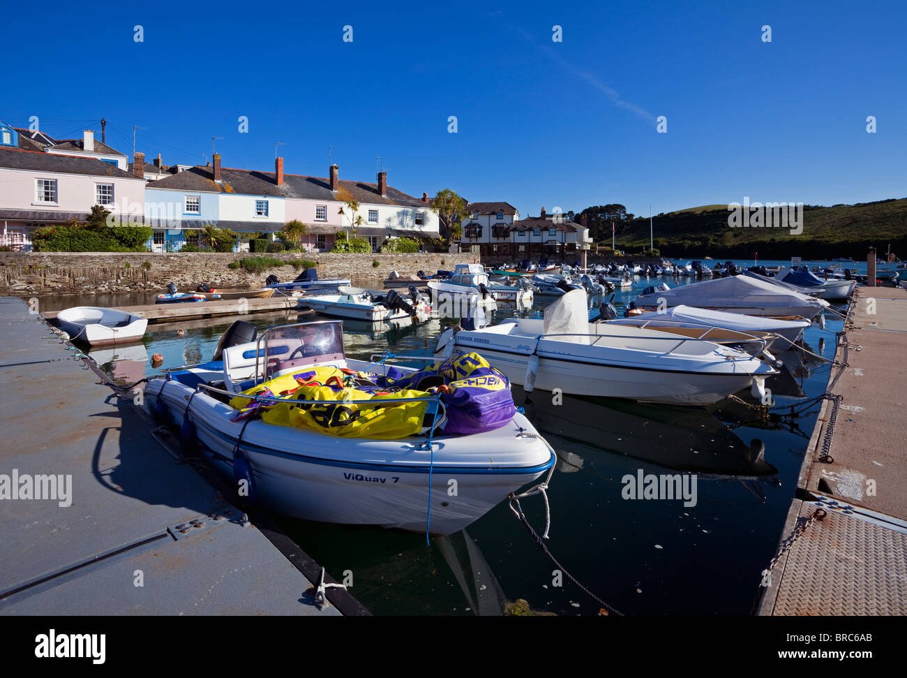 Moorings near Island Quay with traditional Holiday Homes,