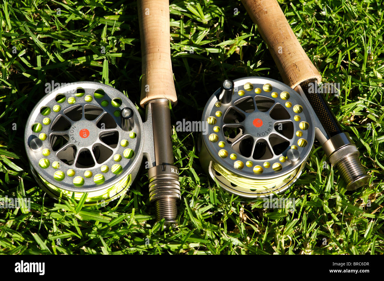 Lamson Guru Fly Reels, Guru 2.0 and Guru 1.5 Stock Photo - Alamy