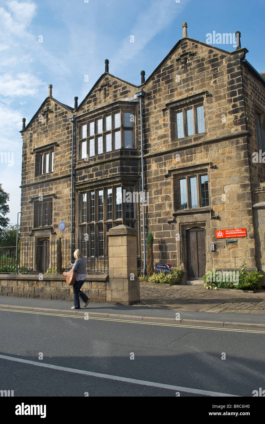 Former premises of Prince Henry Grammar School where Thomas Chippendale was educated in Otley Leeds West Yorkshire UK Stock Photo
