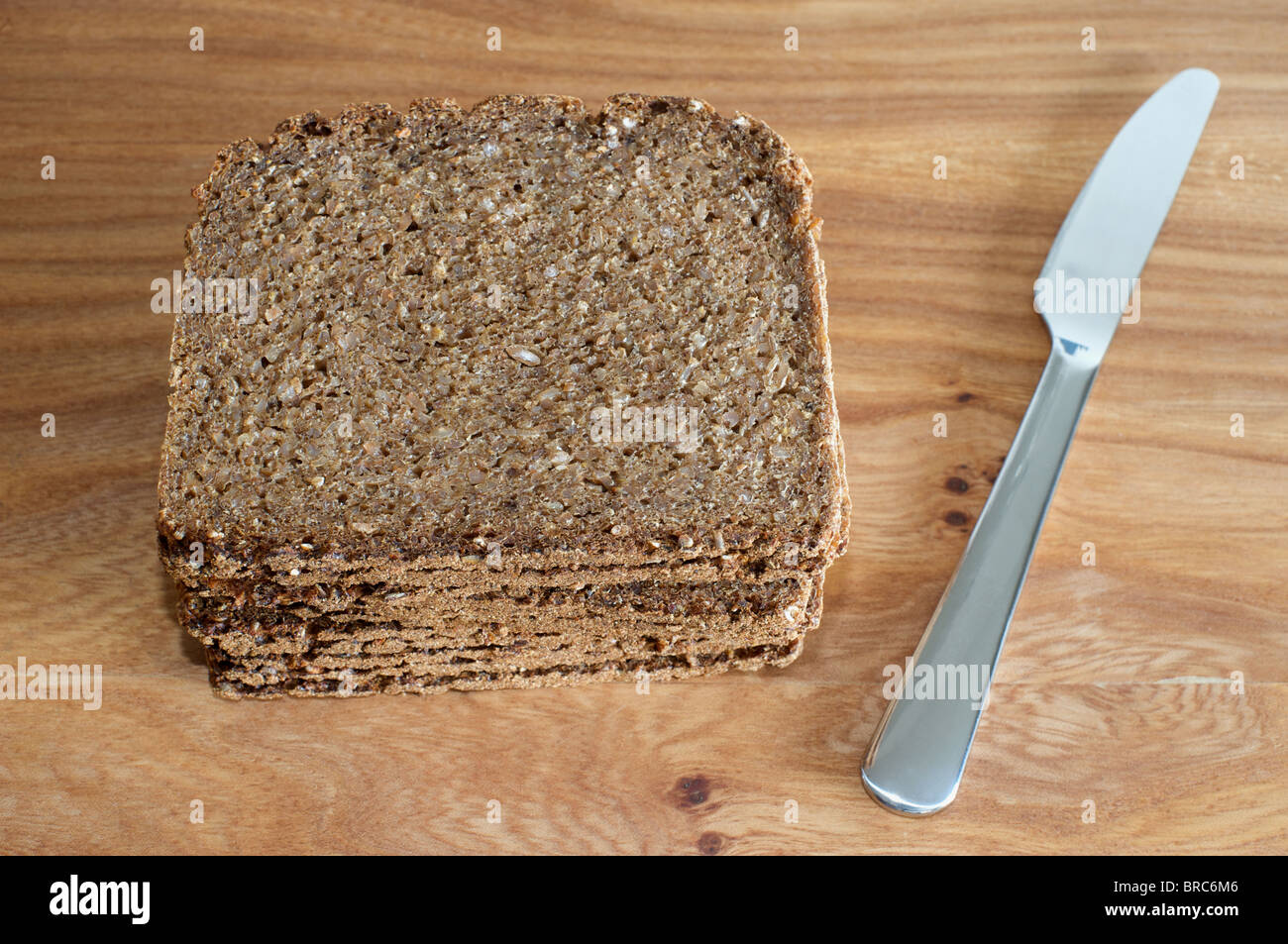 German black bread (schwarzbrot) made by Kretzer Stock Photo Alamy