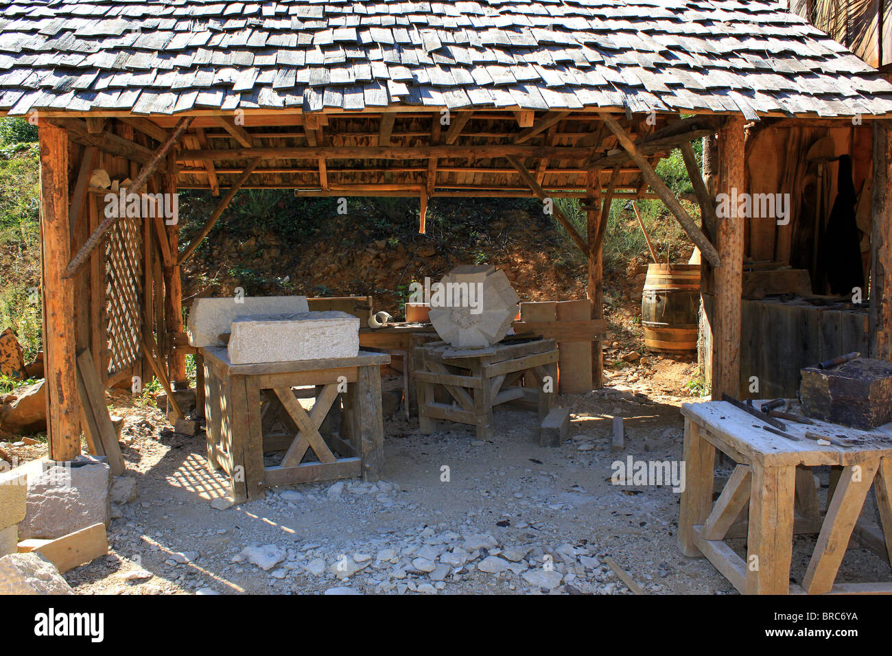 sculpture for medieval stonemasons Stock Photo Alamy