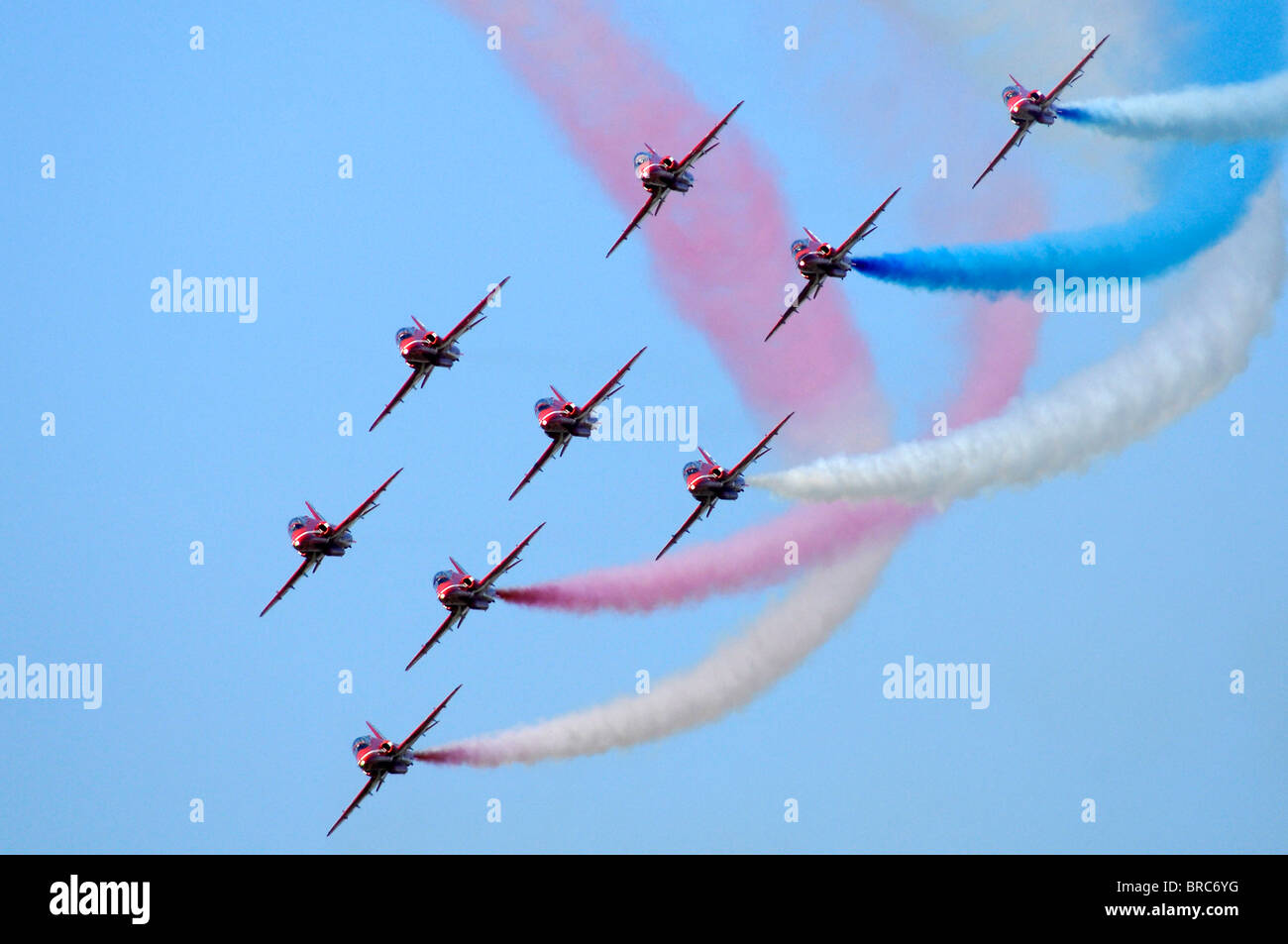 Les Diables Rouges Aerobatic Patrol French aerobatic patrol Stock Photo - Alamy