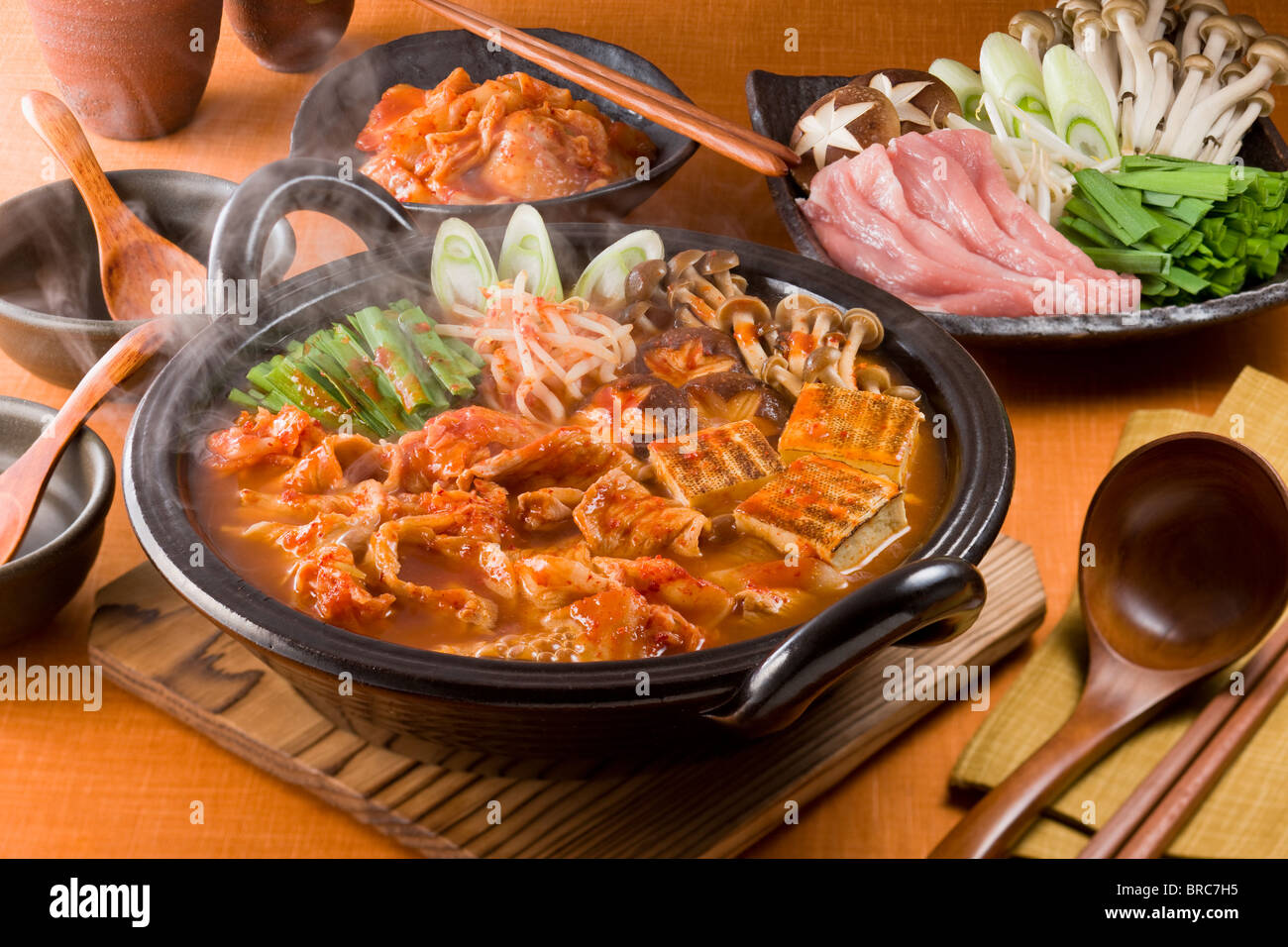 Kimchi nabe Stock Photo