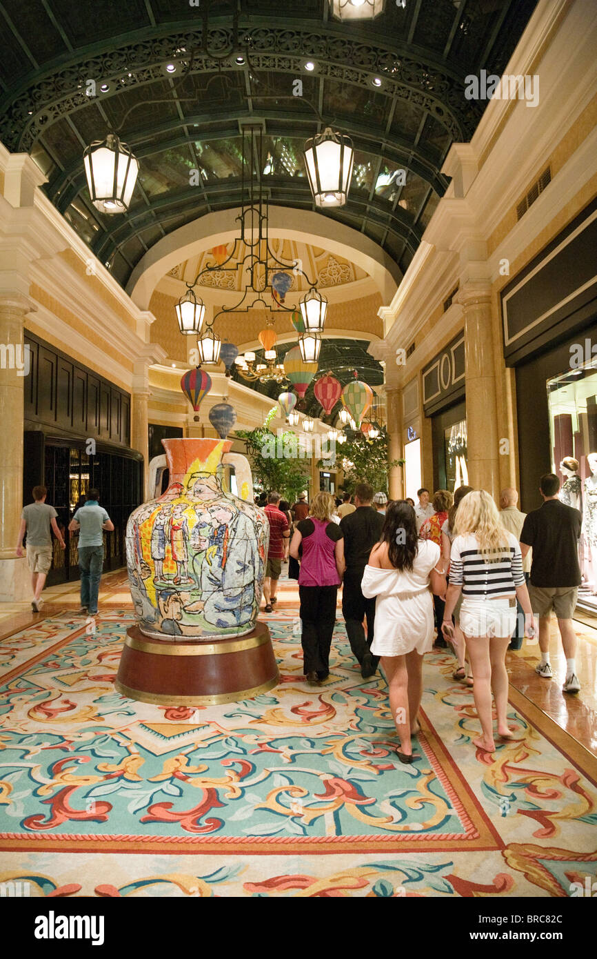 Interior with shops, Louis Vuitton, luxury hotel, casino, Bellagio, Stock  Photo, Picture And Rights Managed Image. Pic. IBR-3507753
