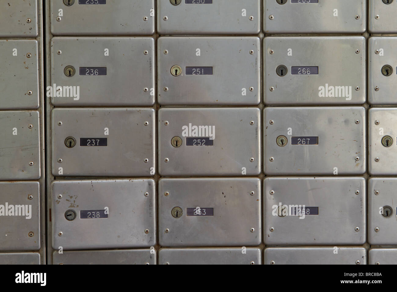 Post Office Boxes Stock Photos & Post Office Boxes Stock Images Alamy