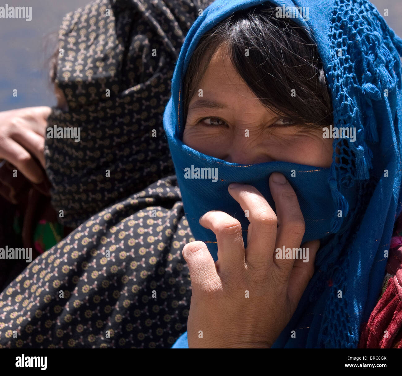 Hazara woman in Bamyian Stock Photo