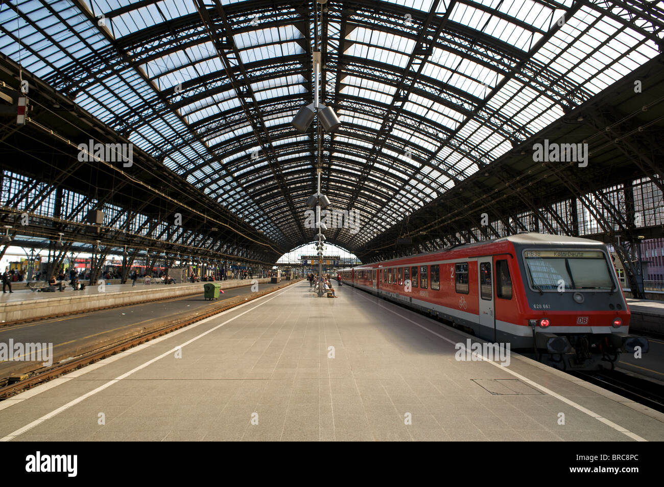 Cologne central railway station (Hauptbahnhof HBF) Germany Stock Photo ...