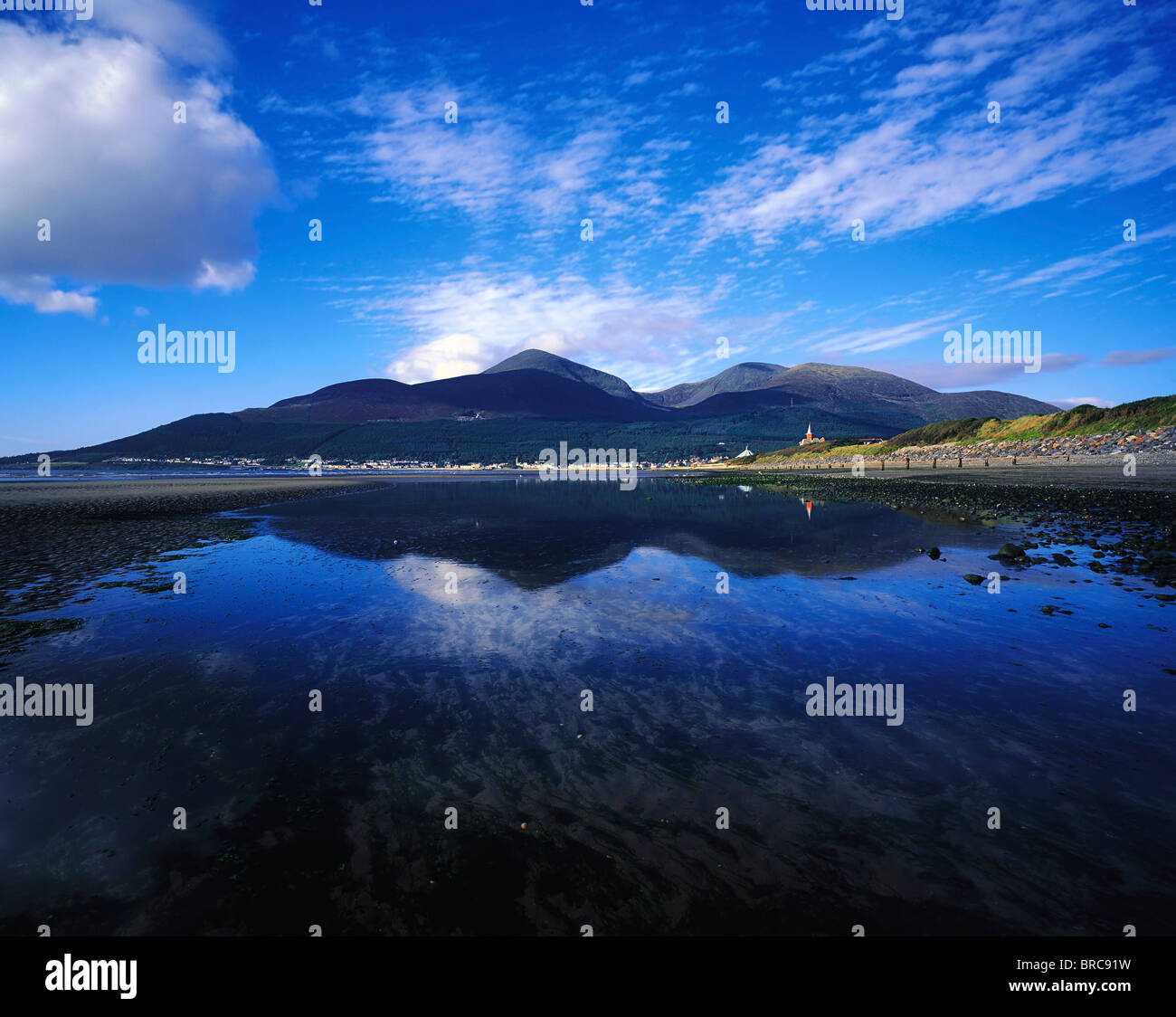 Newcastle, Co Down, Ireland; Seaside Resort On The Irish Sea Stock