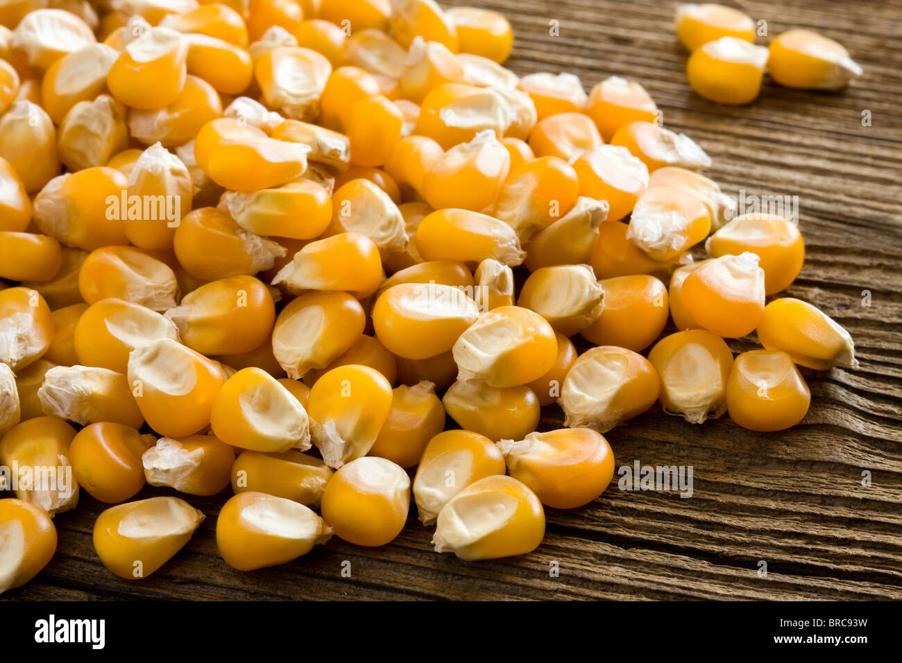 Whole kernel corn Stock Photo