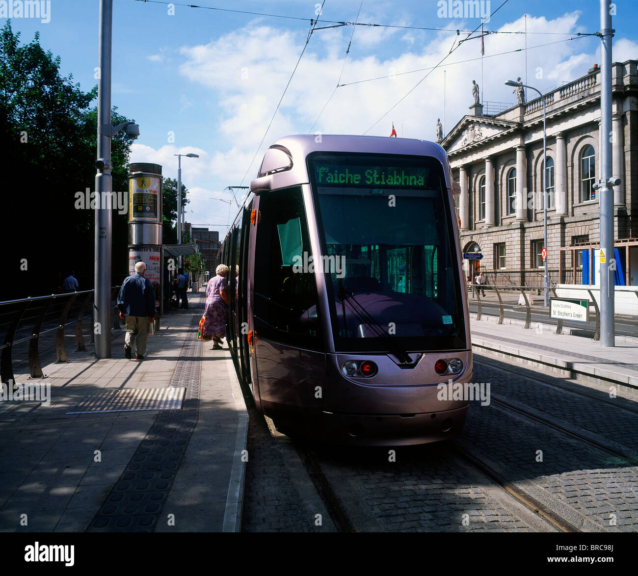 Saint Stephen's Green, Dublin, Co Dublin, Ireland; Dublin Light Rail