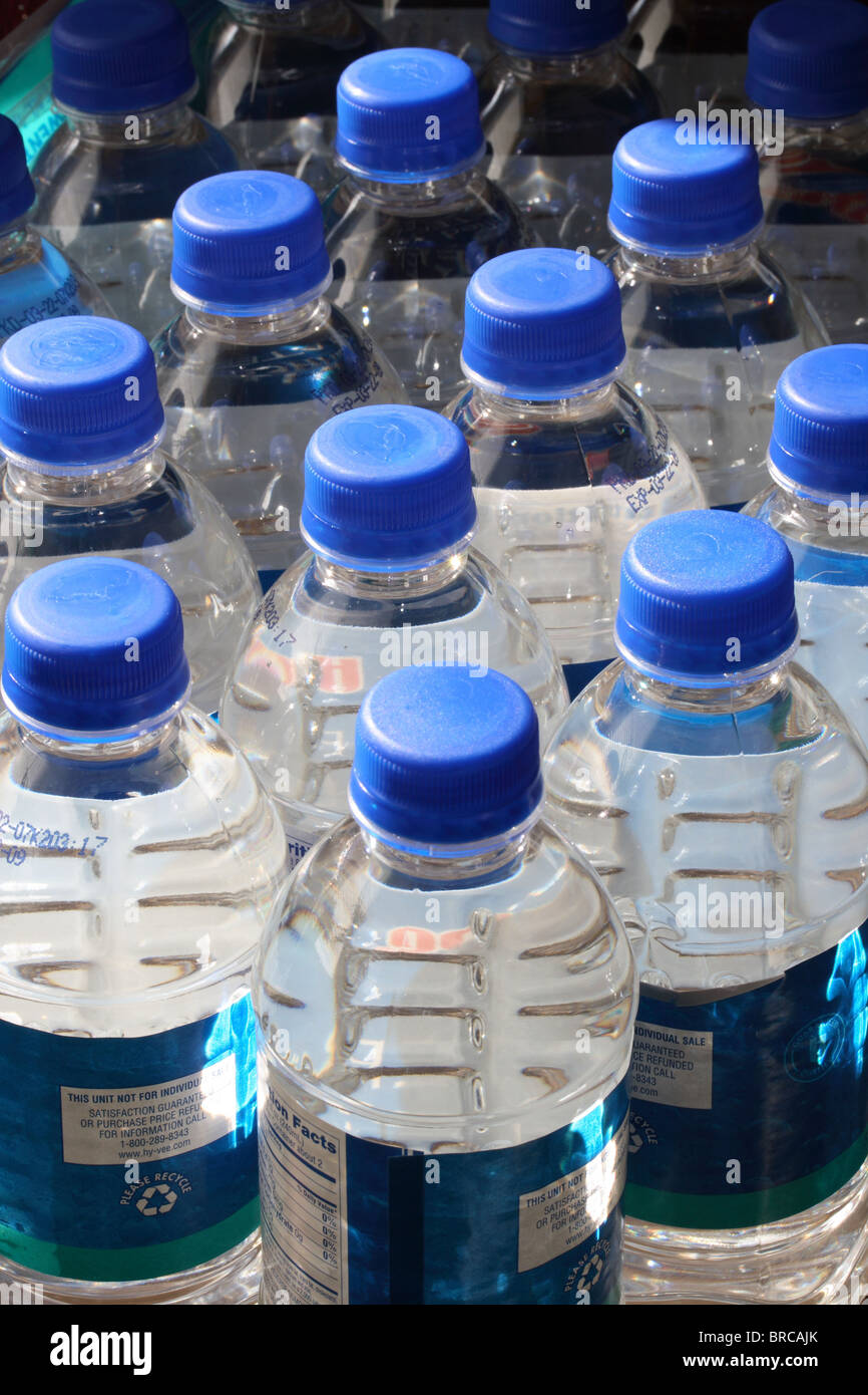Bottled Drinking Water Stock Photo