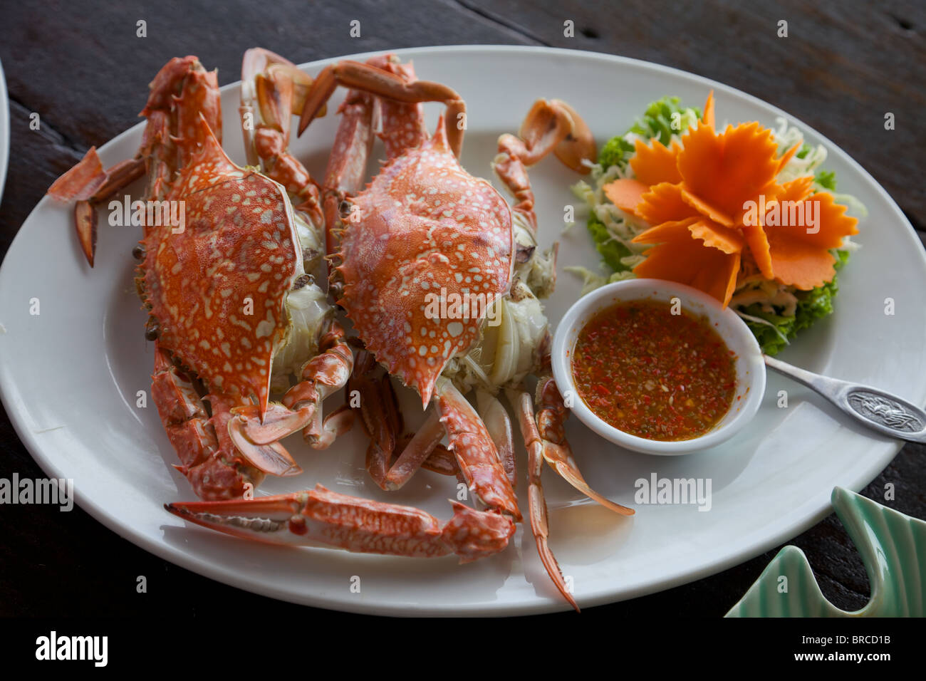 A crab dish in Thailand Stock Photo Alamy