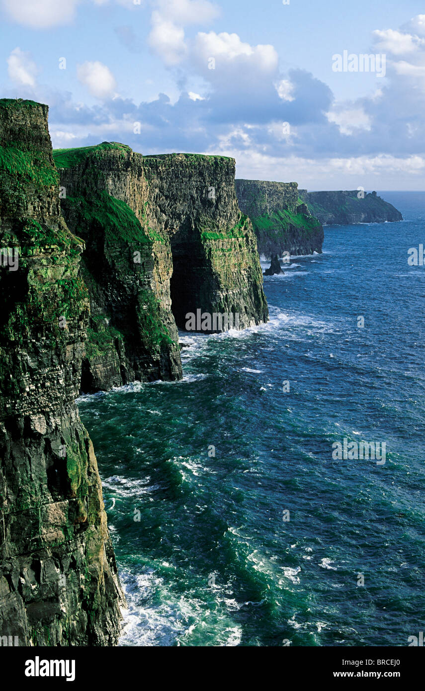 Cliffs Of Moher, Co Clare, Ireland; Cliffs On The Atlantic Ocean Stock ...