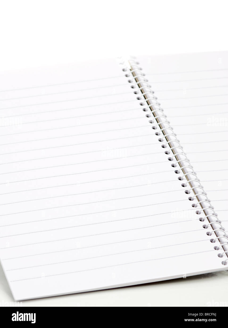 open empty textbook isolated on white background Stock Photo - Alamy