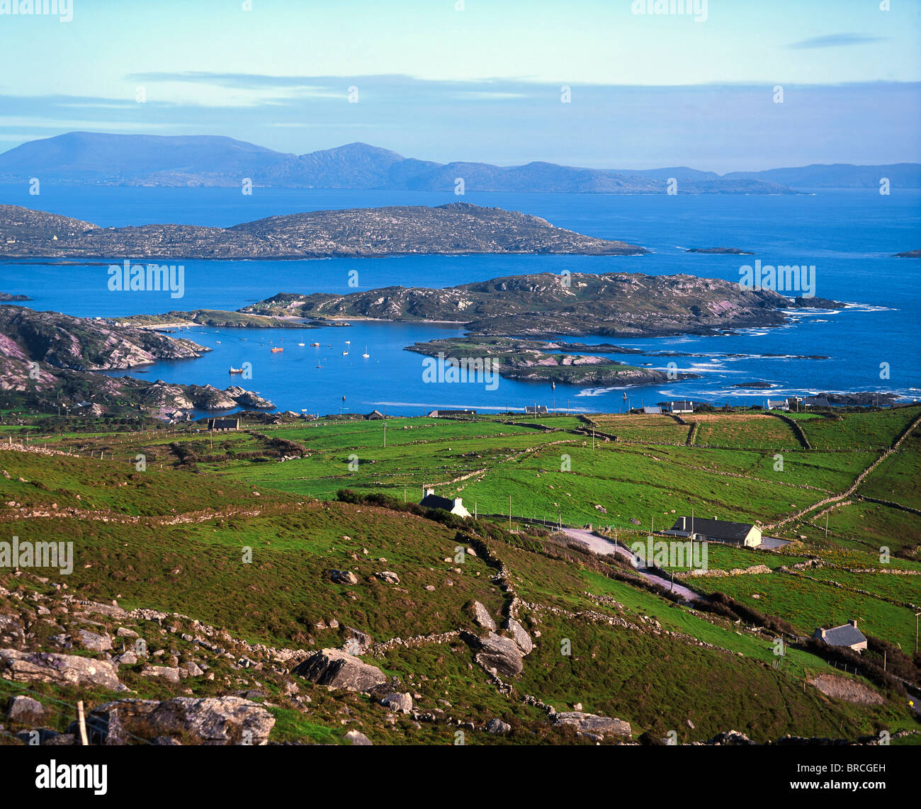 Derrynane Harbour, Caherdaniel, Ring Of Kerry, Co Kerry, Ireland Stock Photo