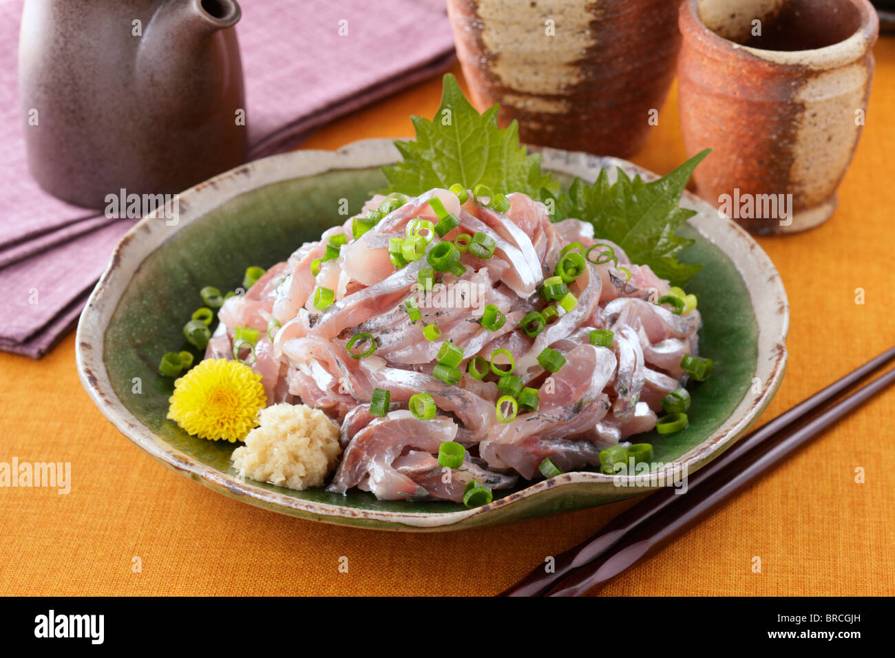 邦楽 Noritake Kinashi AJI NO TATAKI NO.1 Aji no tataki hi-res stock photography and images - Alamy