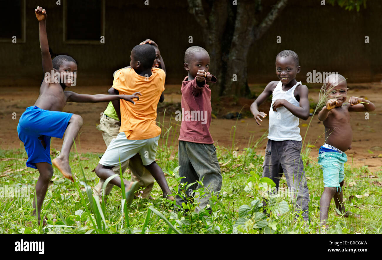 Happy children africa hi-res stock photography and images - Alamy