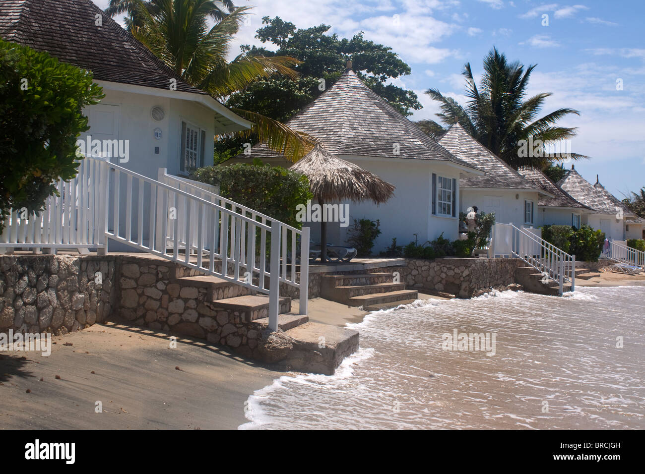 beach at Runaway Bay Jamaica Stock Photo Alamy