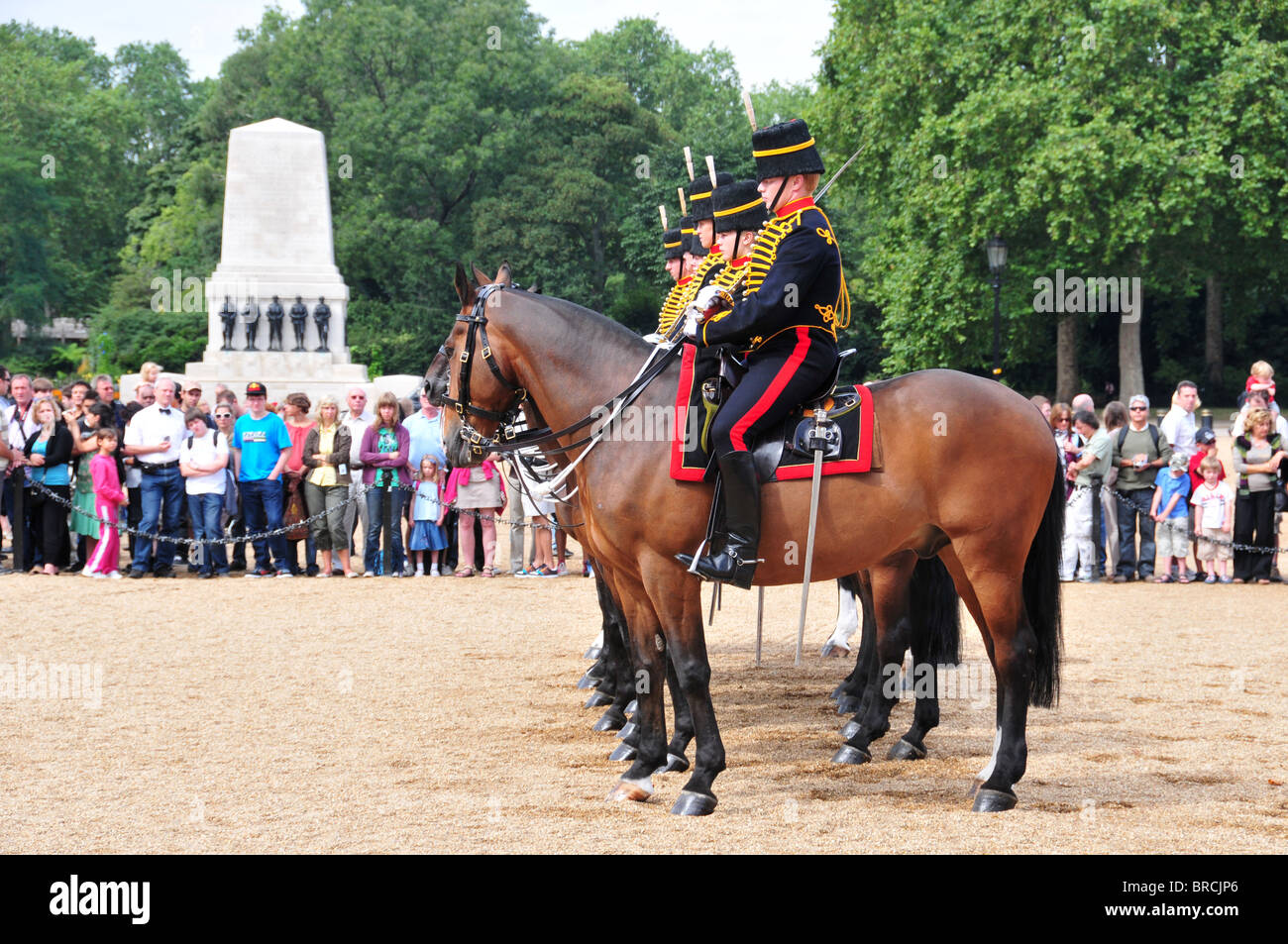 Mounted Gunners Kings Troop Royal Horse Artillery on Horse Guards