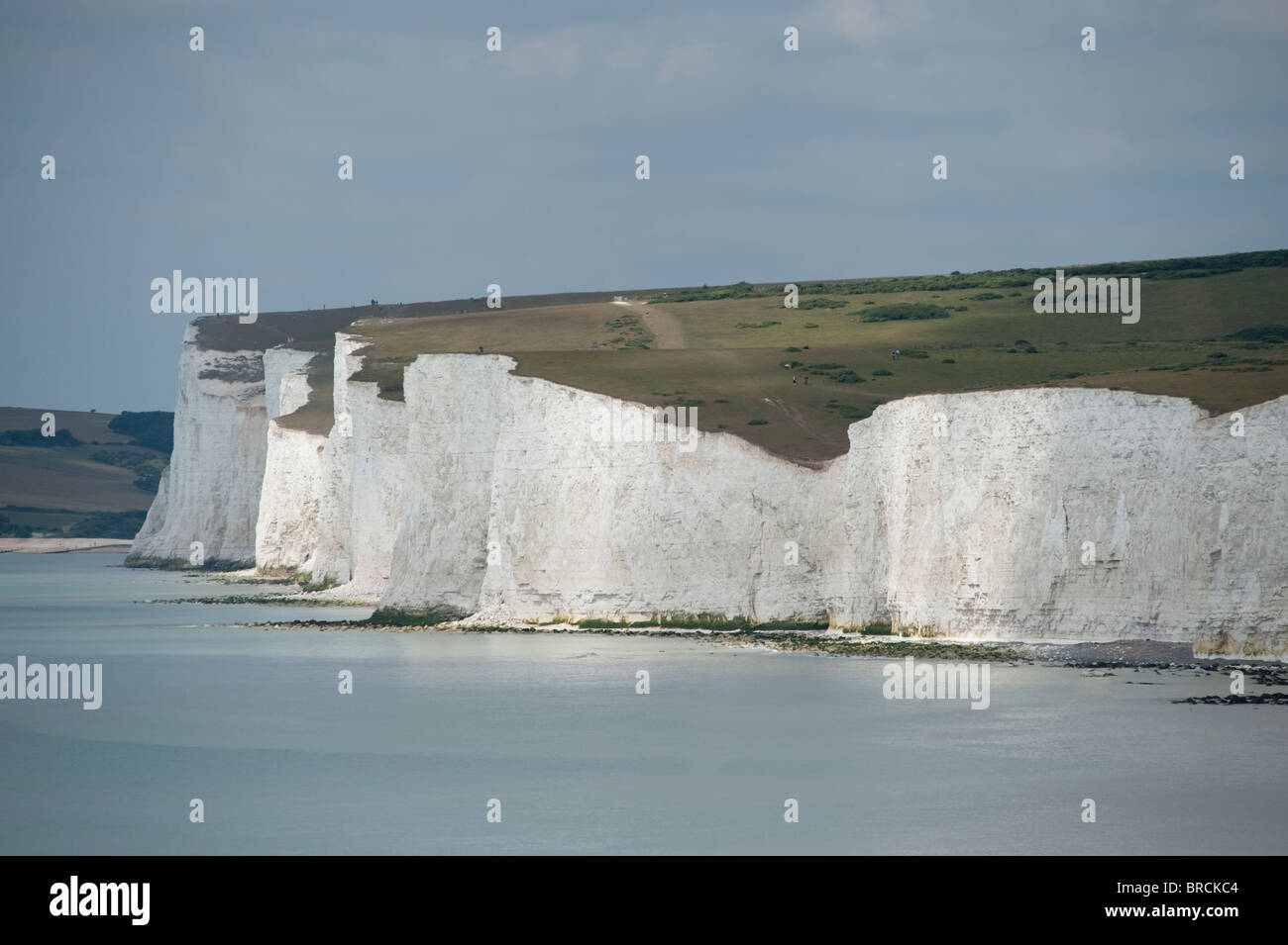 Coastline sea cliffs erosion eroded chalk cliff vertical hi-res stock ...
