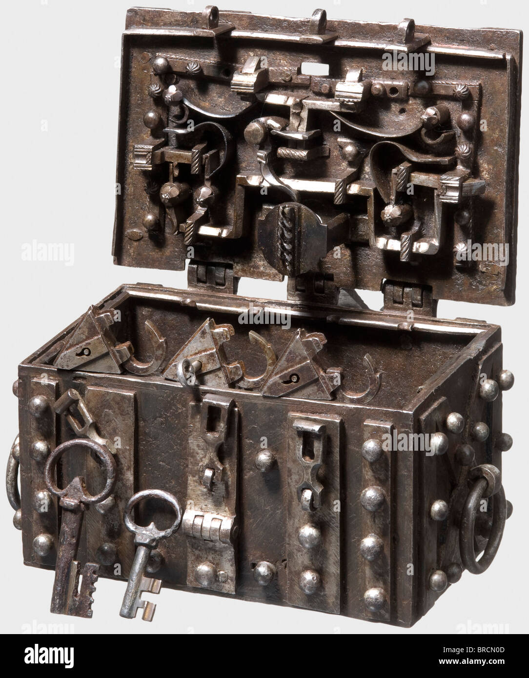 A Nuremberg small strongbox, ca. 1540 Rectangular box made of forged ...